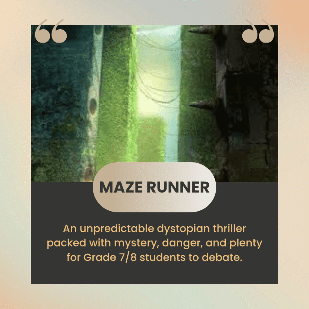 Teaching The Maze Runner Grade 7 and 8